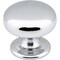 Elements 1-1/4" Diameter Polished Chrome Florence Cabinet Mushroom Knob 2980PC - alternate 1